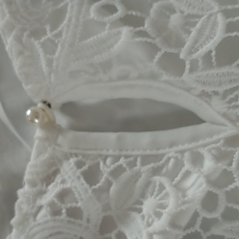 Philosophy White Lace Lined Shirt Sleeve Top XXL - Picture 7 of 10